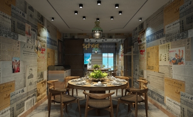 山东中式家常菜店餐饮设计团队：现代中式餐厅室内设计方式分析