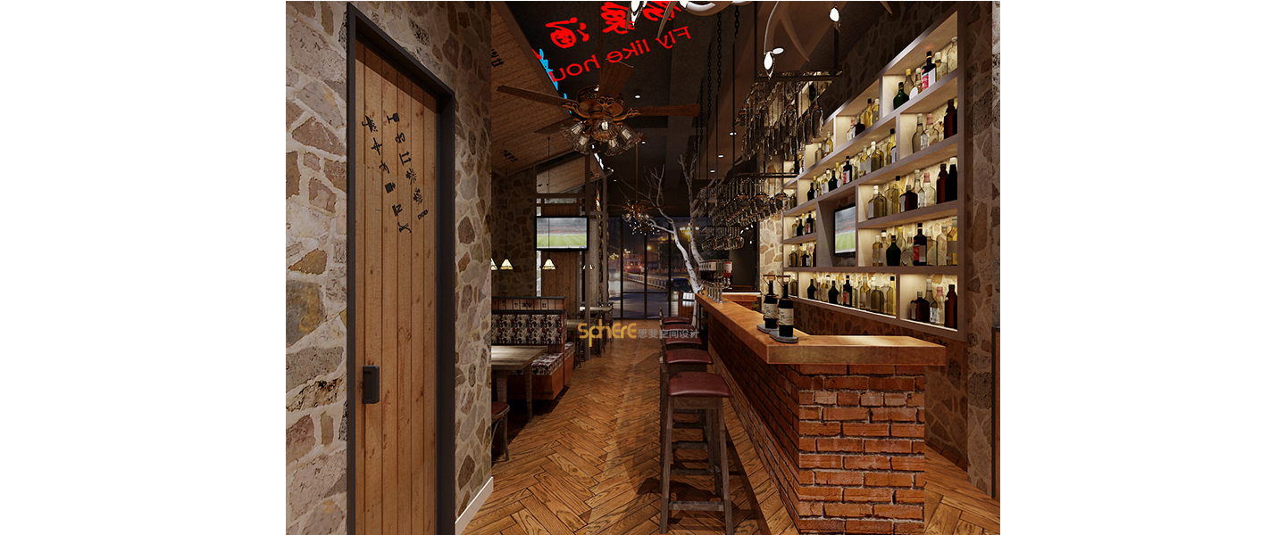 北京（济南）思斐空间酒店设计案例—粉象啤酒屋-东舍坊街店