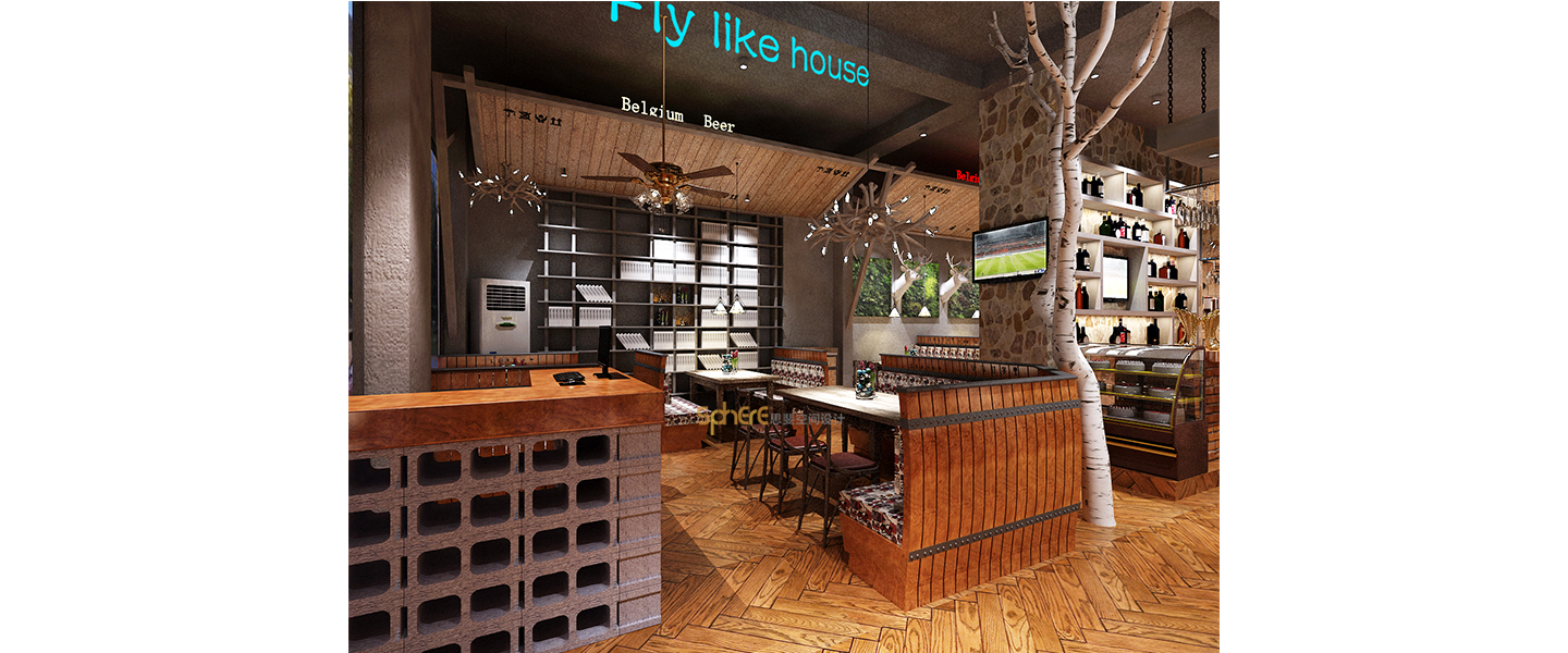 北京（济南）思斐空间酒店设计案例—粉象啤酒屋-东舍坊街店