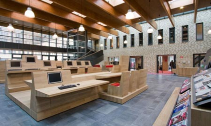 山东学校商业空间设计：学校展厅的空间设计