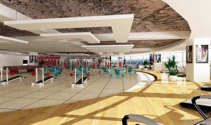 山东后现代风格健身俱乐部设计关于室内设计的色彩心理学初探