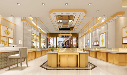 山东金店商业空间设计之色彩的纯度