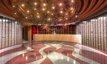 山东中式鲍鱼餐馆餐饮设计之色彩与材质